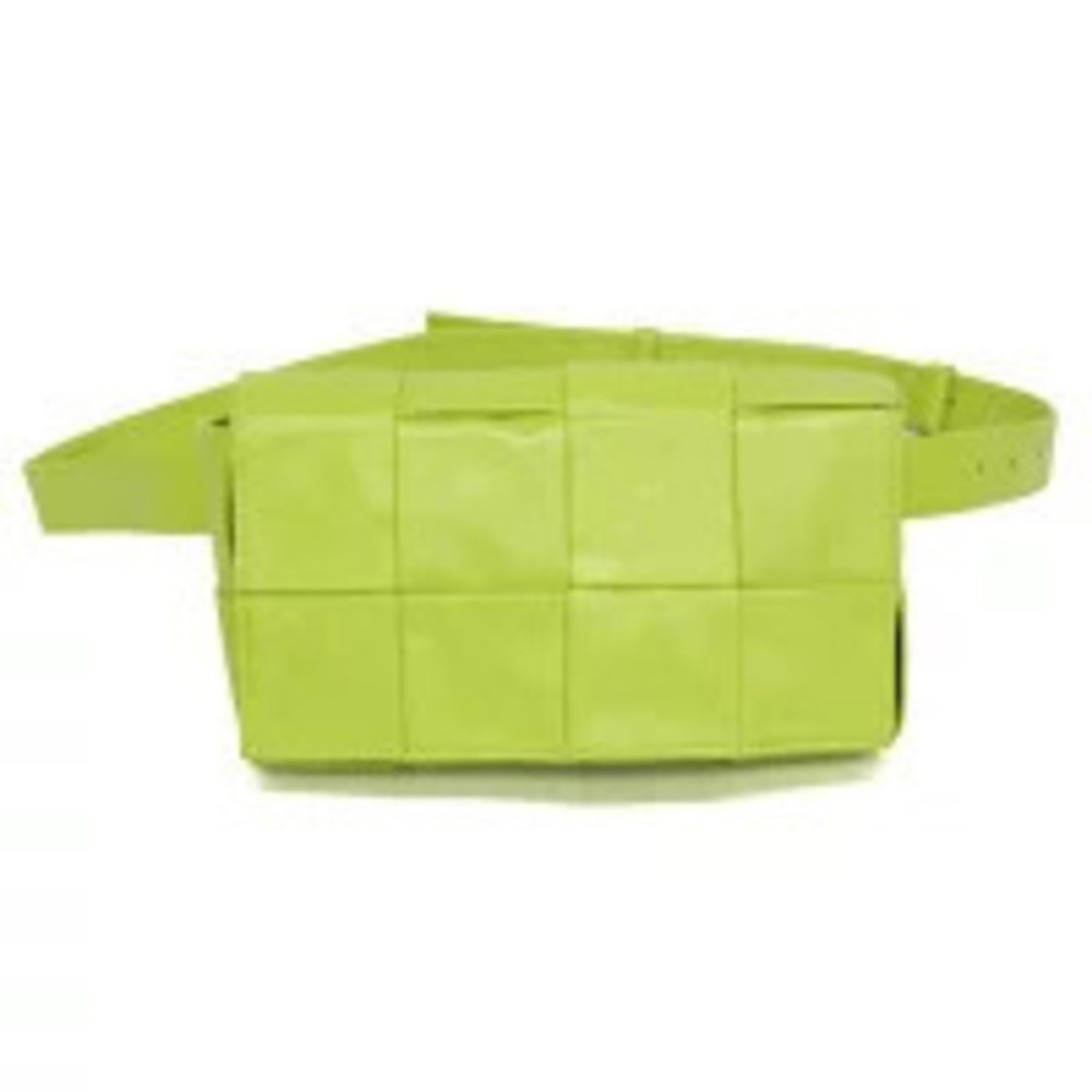 Bottega Veneta Intrecciato Cassette Leather Waist Bag Body Green